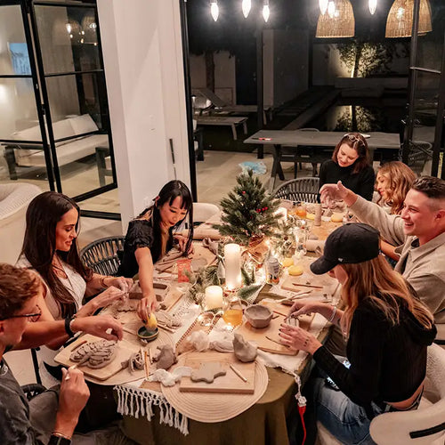 Group Friends Christmas Activity with Sculpd Pottery Kit