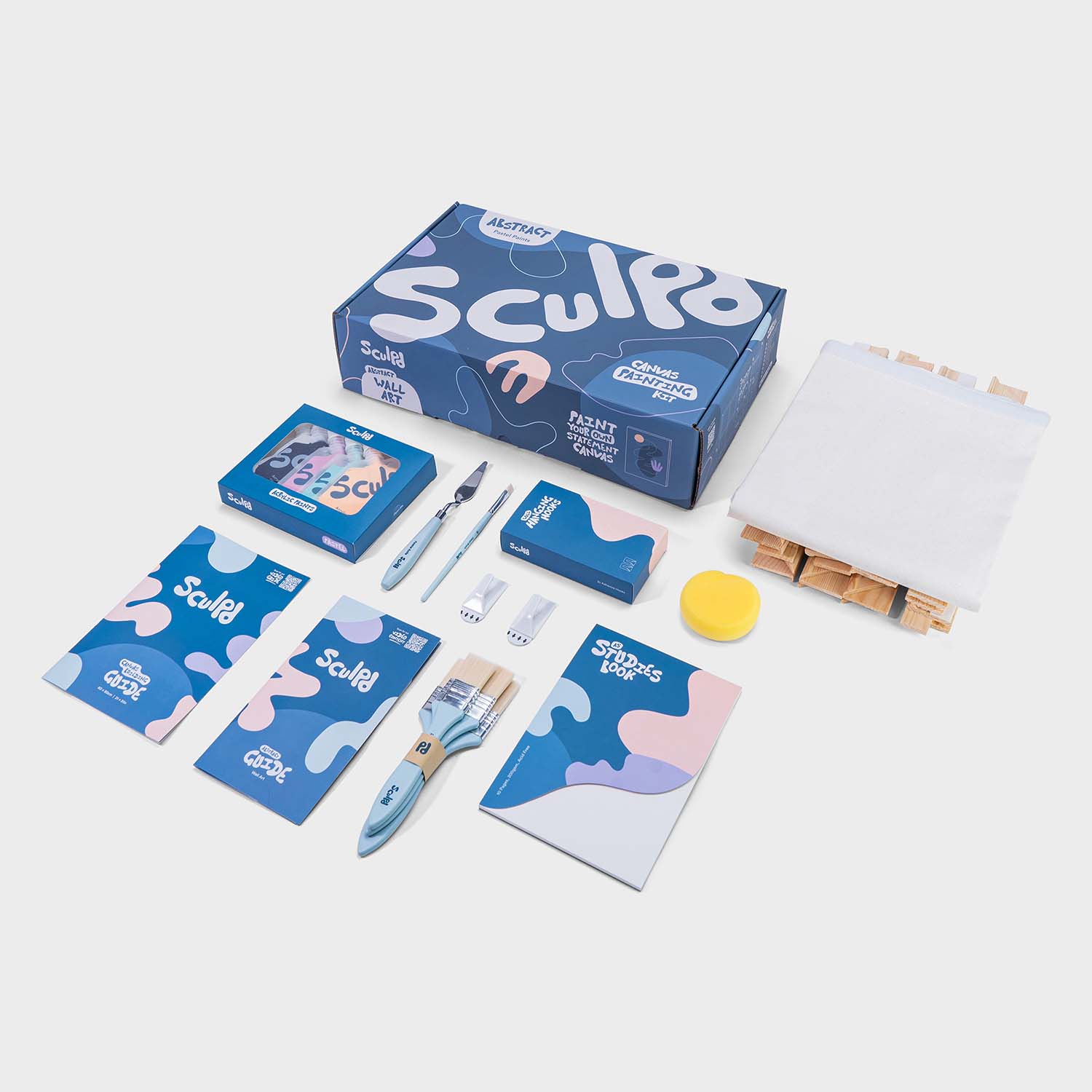 Canvas Painting Kit Wall Art Kit Sculpd Large Bold