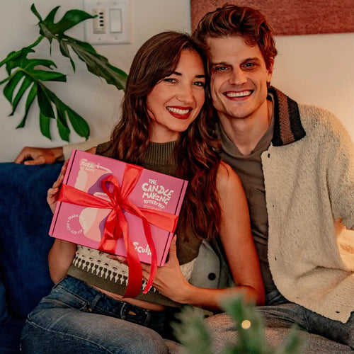 Christmas date night with Sculpd ultimate candle bundle