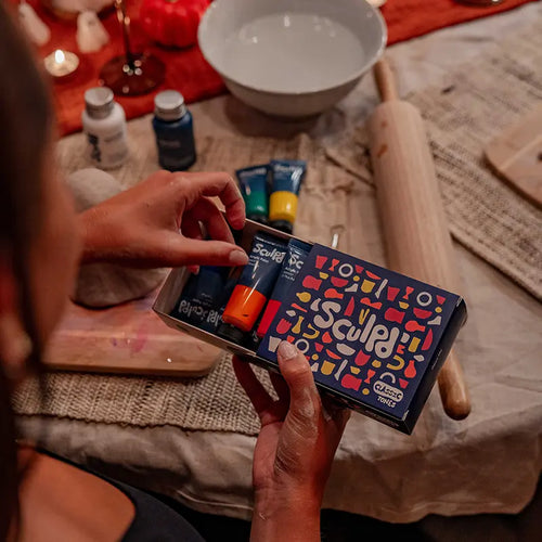 Halloween date night with the Sculpd classic tones paint set