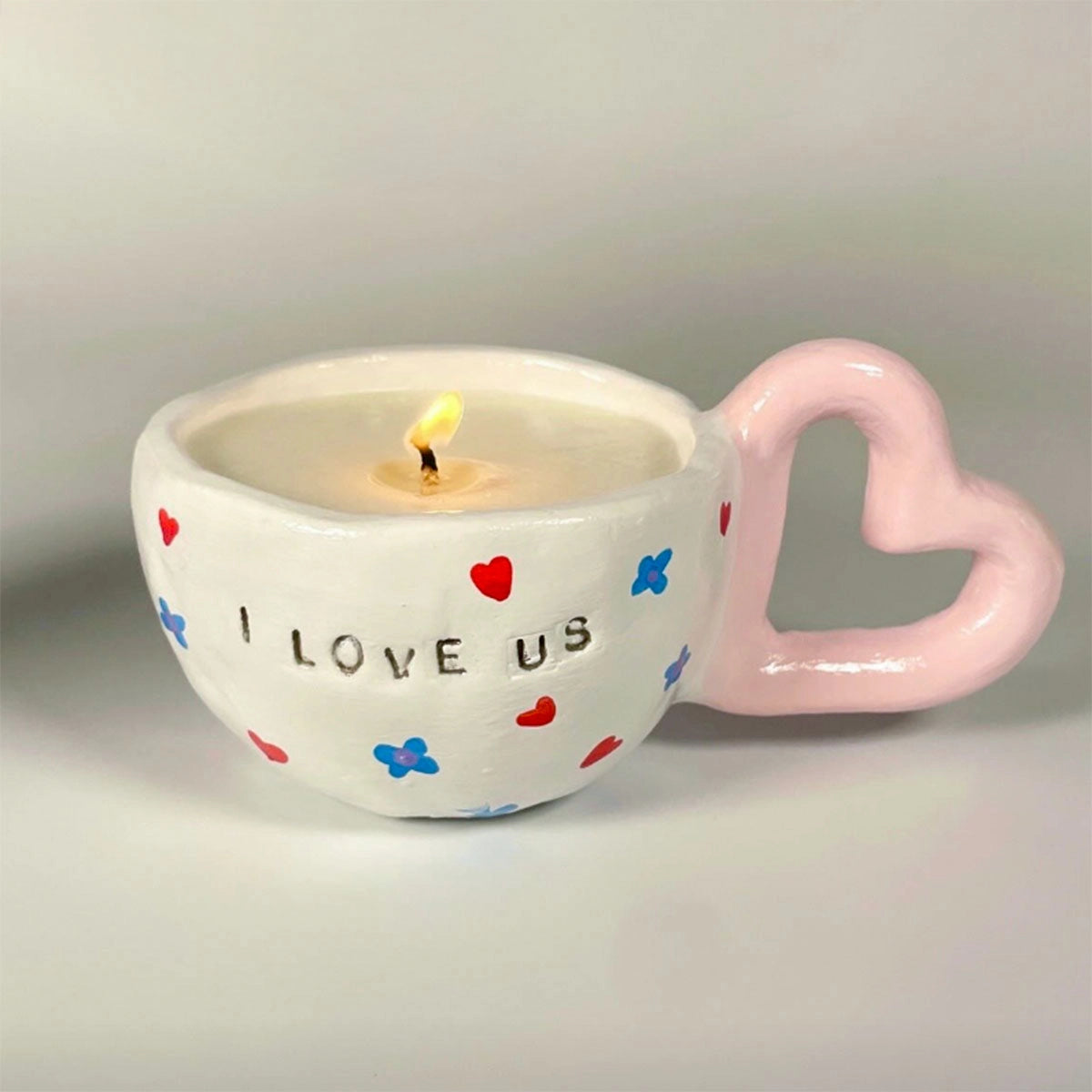 I love us candle making creation