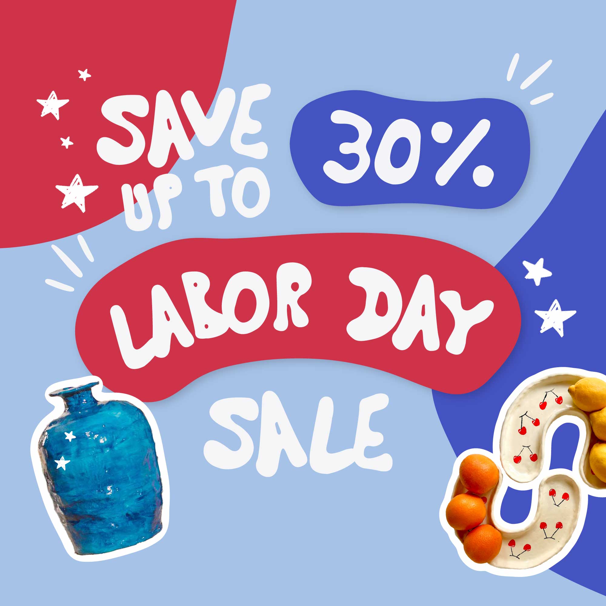 Save up to 30% off Labor Day sale