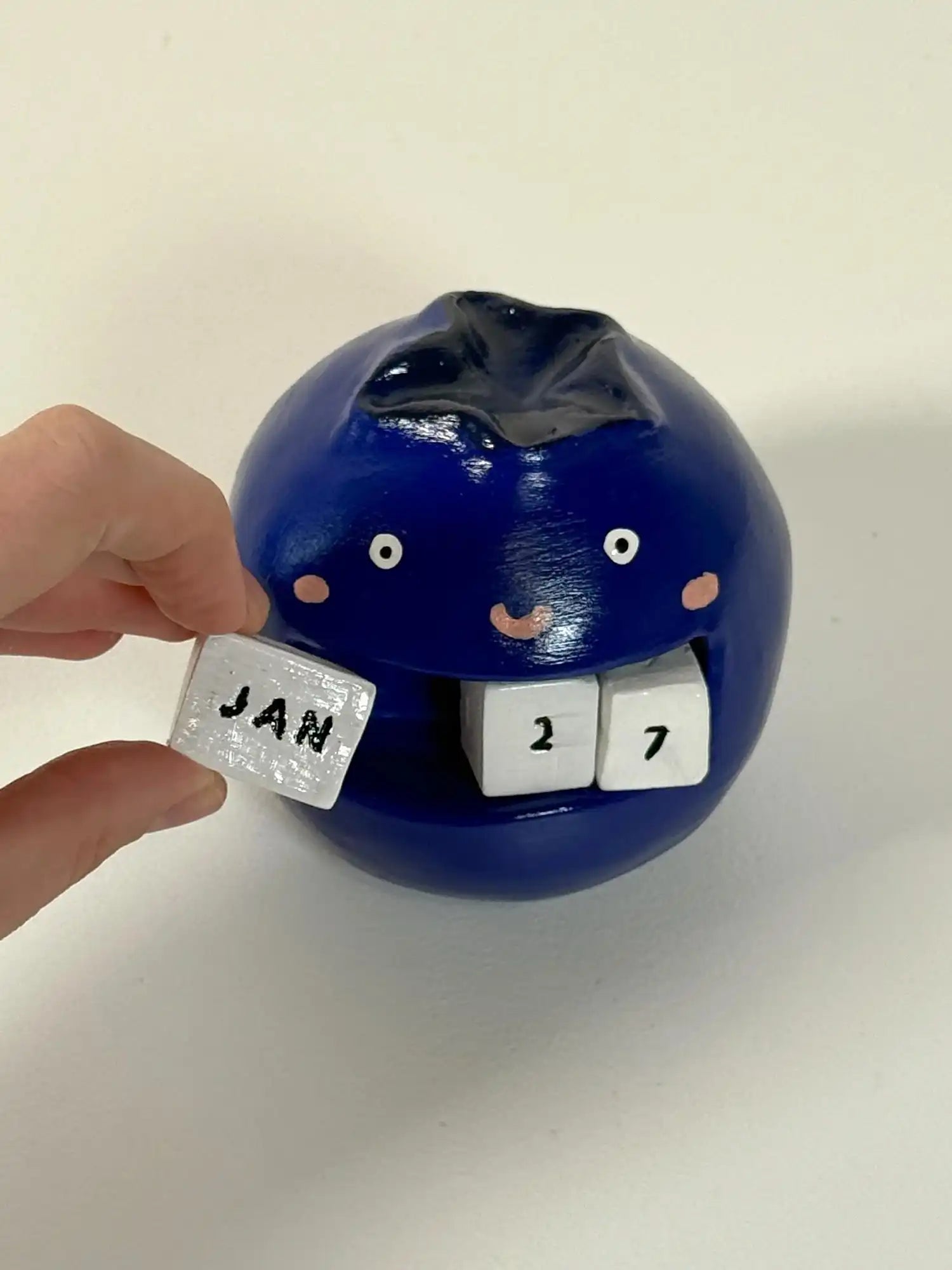 Calendar figurine made with Sculpd pottery kit