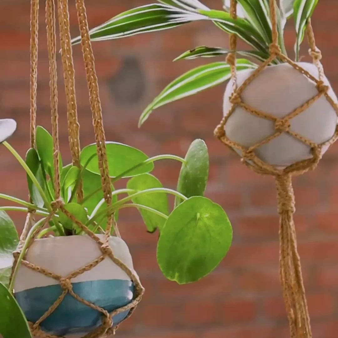 Macrame Plant Hanger Pottery Kit