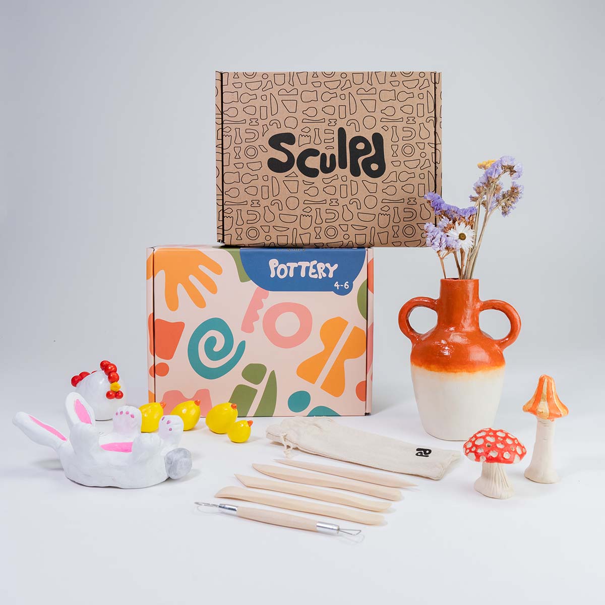 Adults & Kids Pottery Bundle Pottery Bundle Sculpd